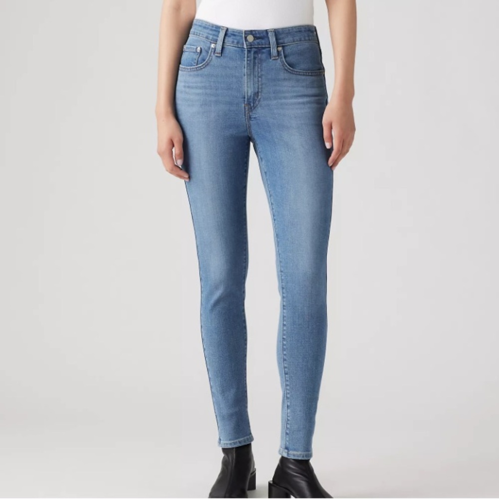 Levi's High Rise Light Blue Skinny Jeans